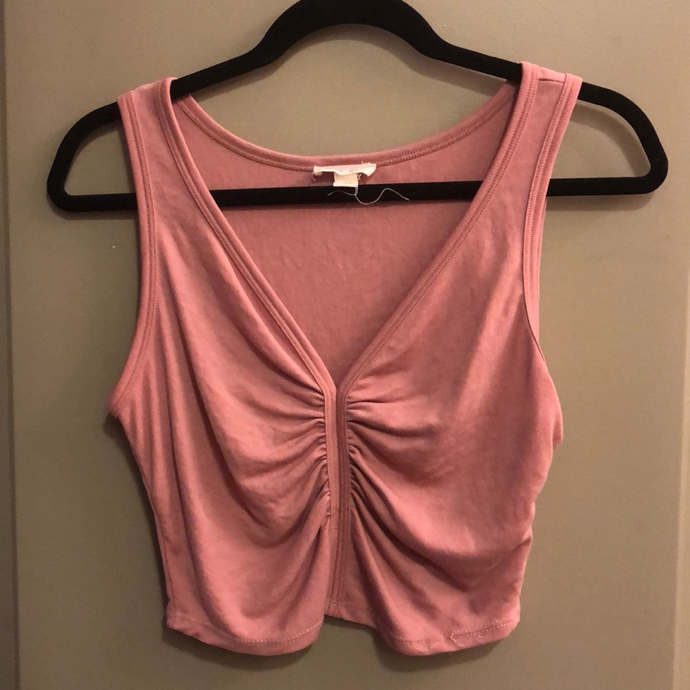 Urban outfitters mauve crop top